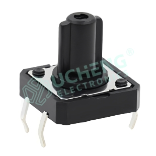 12mm×12mm 四脚（立式插件）轻触开关