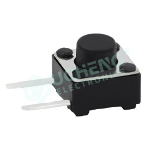 6mm×6mm边两脚（卧式插件）轻触开关