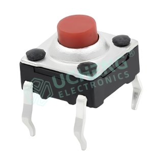 6.0mm×6.0mm防尘防水IP67（立式插件）轻触开关