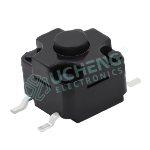 8.0mm×8.0mm防尘防水IP67 四脚（立式贴片）轻触开关