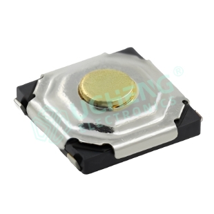 5.2mm×5.2mmU型脚 铜按钮（立式贴片）轻触开关