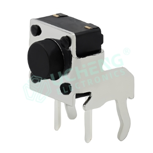 7.3mm×7.5mm带支架（卧式插件）轻触开关