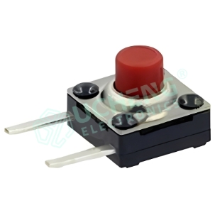 6.0mm×6.0mm防尘防水IP66 边两脚（卧式插件）轻触开关