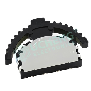 9.50mm × 8.90mm SMT Multi‑Function Rotary/Toggle Switch with 3‑Position (Top‑Middle‑Bottom)