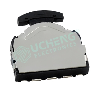 11.80mm × 11.70mm SMD 3-position scroll wheel multi-function switch