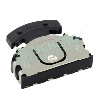 9.50mm × 8.25mm SMD top-middle-bottom rotary wheel multi-function switch