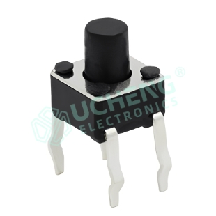 4.5mm × 4.5mm (vertical through-hole) tactile switch