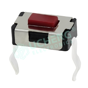 3.9mm × 6.0mm 2-pin (vertical through-hole) tactile switch