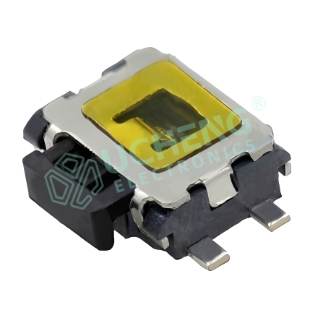 3.0×3.5mm 4-pin horizontal SMD tact switch, stem optional