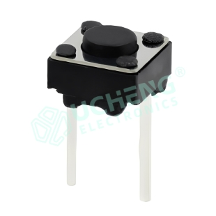 6.2×6.2mm center 2-pin vertical DIP tact switch