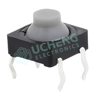 7.8×7.8mm Silicone Button 4-Pin Vertical Through-Hole Tactile Switch