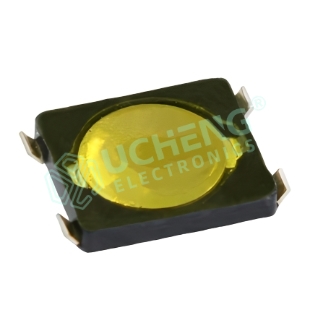 2.6×3.0mm U-pin ultra-thin compact vertical SMD tact switch