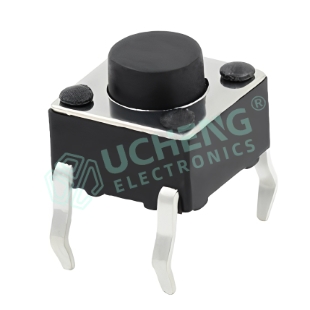 6×6mm 4-pin vertical DIP tact switch