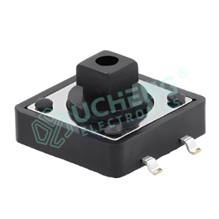 12×12mm 4-pin square stem vertical SMD tact switch