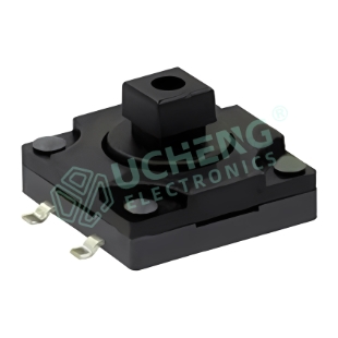 12.0×12.0mm IP67 Tact Switch, Square Plunger, 4-Pin, Vertical SMD