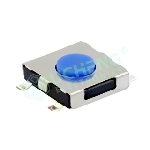 4.3×4.6mm 4-Pin Vertical SMD Tact Switch with Silicone Button