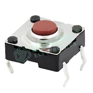 10.0×10.0mm IP67 4-Pin Vertical Through-Hole Tact Switch
