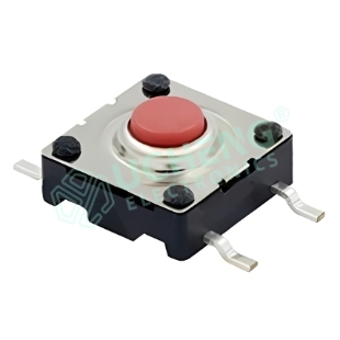 10.0×10.0mm IP67 4-Pin Vertical Surface Mount Tactile Switch