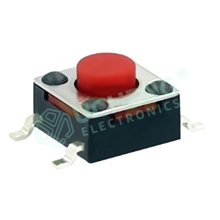 6×6mm 4-Pin Vertical SMD Tact Switch with Silicone Button