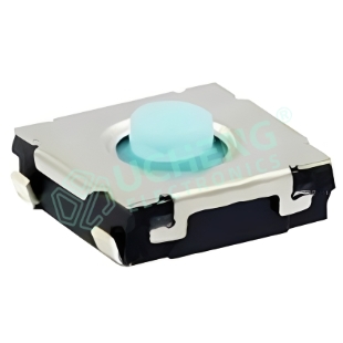 6.5×6.5mm 4-Pin Vertical SMD Tact Switch with Silicone Button
