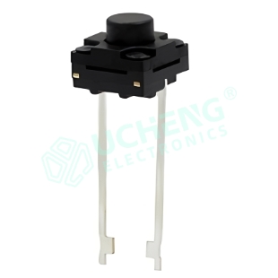 6×6mm IP67 Extended Height Center 2-Pin Vertical DIP Tact Switch