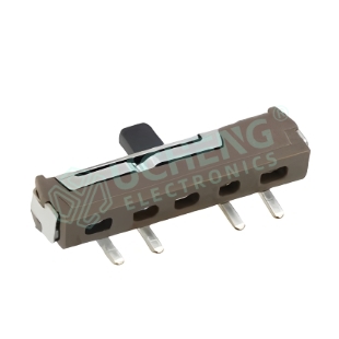 12.7×3×2mm Left Reset Side Slide 4-Pin Horizontal SMT Slide Switch 