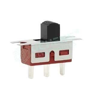 16.9×6.6×6.3mm High Current Double Ear Front Slide 3-Pin Vertical Through-Hole Slide Switch