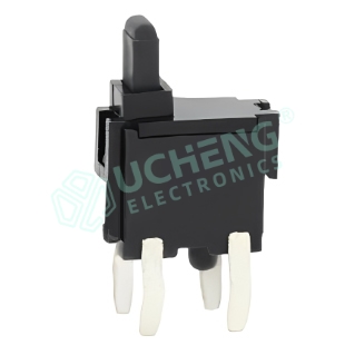 6.4mm × 3.0mm Lever Type 4-Pin Vertical Through-Hole Detect Switch