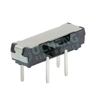 13×3.5×3.5mm Side Slide 4-Pin Horizontal Through-Hole Slide Switch