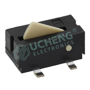 10.2mm × 4.85mm Actuator Type 4-Pin Vertical SMT Detect Switch