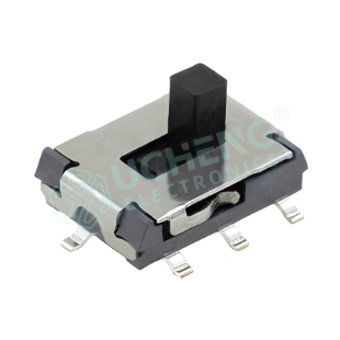 7.65×5.55×2.0mm Front Slide 8-Pin Vertical SMT Slide Switch