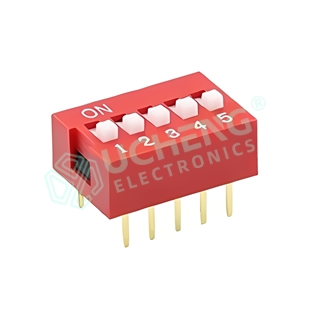 2.54mm Pitch 1-12 Positions High / Flat Actuator Vertical Through-Hole DIP Switch