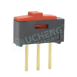 10×2.5×6.0mm High Current Front Slide 3-Pin Vertical Through-Hole Slide Switch