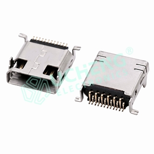 MINI USB 12P前插后贴SMT