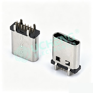 TYPE-C 14P立式直插DIP大间距9.3/10.0/10.5/11.5H
