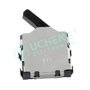 3.6mm×3.8mm左控制杆型 U型脚（立式贴片）检测开关
