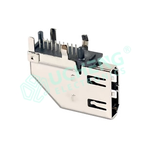 HDMI 19PIN侧插母座 L=23