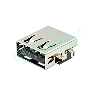 USB 2.0AF 沉板刺破90度直边