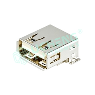 USB 2.0AF 全贴片 托盘 直径1.0卷边