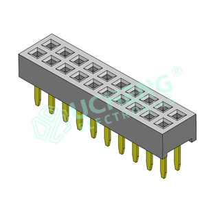 1.27 双排直排母 H=2.0