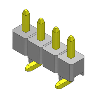 2.54 1X40P单排SMT排针