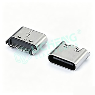 Type-C 6P Vertical DIP 5.0/5.5/6.5/6.8H