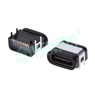 Type-C 16P On-board 4 Feet With Positioning Post SMT 7.05/7.85L IPX6 Waterproof