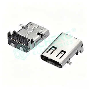 Type-C 24P On-board Front Paste Rear Plug DIP+SMT With Spring L11.95 Type-C 24P On-board Front Paste Rear Plug DIP+SMT With Spring L11.95