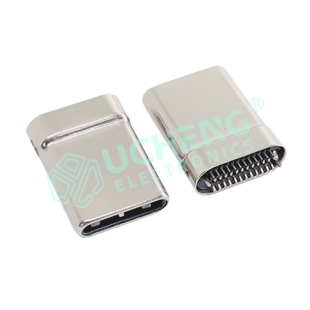 Type-C 24PIN Clamp Male Stamped Shell 0.3/0.8/1.0/1.2/1.6 L10.67