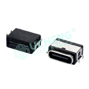 Type-C 16P Sink Board 1.3mm 4Pin Through-hole IPX7 Waterproof 