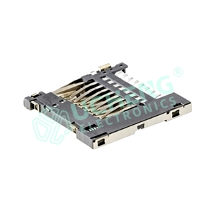 TF-149Y-TF 1.45 Micro SD卡座自弹式内焊-