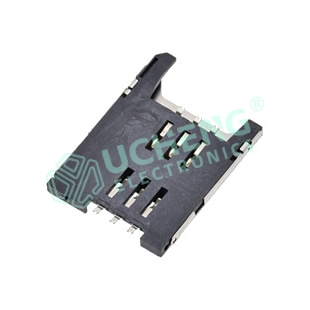 SIM-215Y-SIM-翻盖式6Pin卡座-