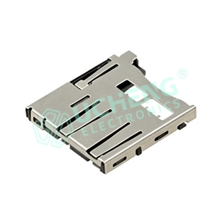 TF卡座 Micro 8P SMT自弹式内焊脚