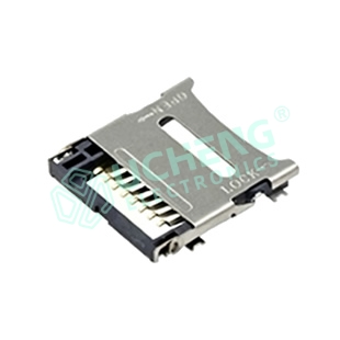TF卡座1.8H翻盖式8P